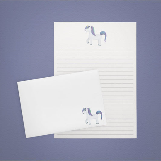 Rainbow Unicorn Letter Writing Set - Little Kids Business