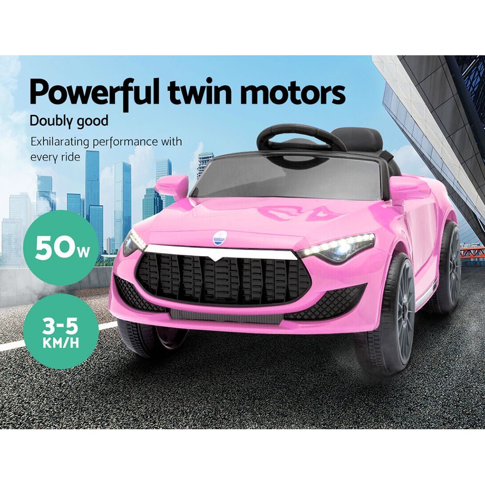 Rigo Kids Ride On Car Battery Electric Toy Remote Control Pink Cars Dual Motor - Little Kids Business