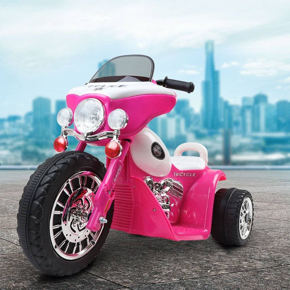 Rigo Kids Ride On Motorcycle Motorbike Car Harley Style Electric Toy Police Bike - Little Kids Business