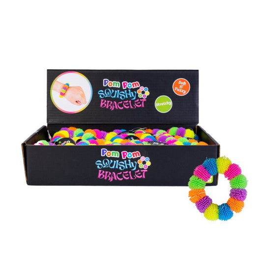 Sensory Toy Bracelet - Pom Pom Squishy Balls - Little Kids Business