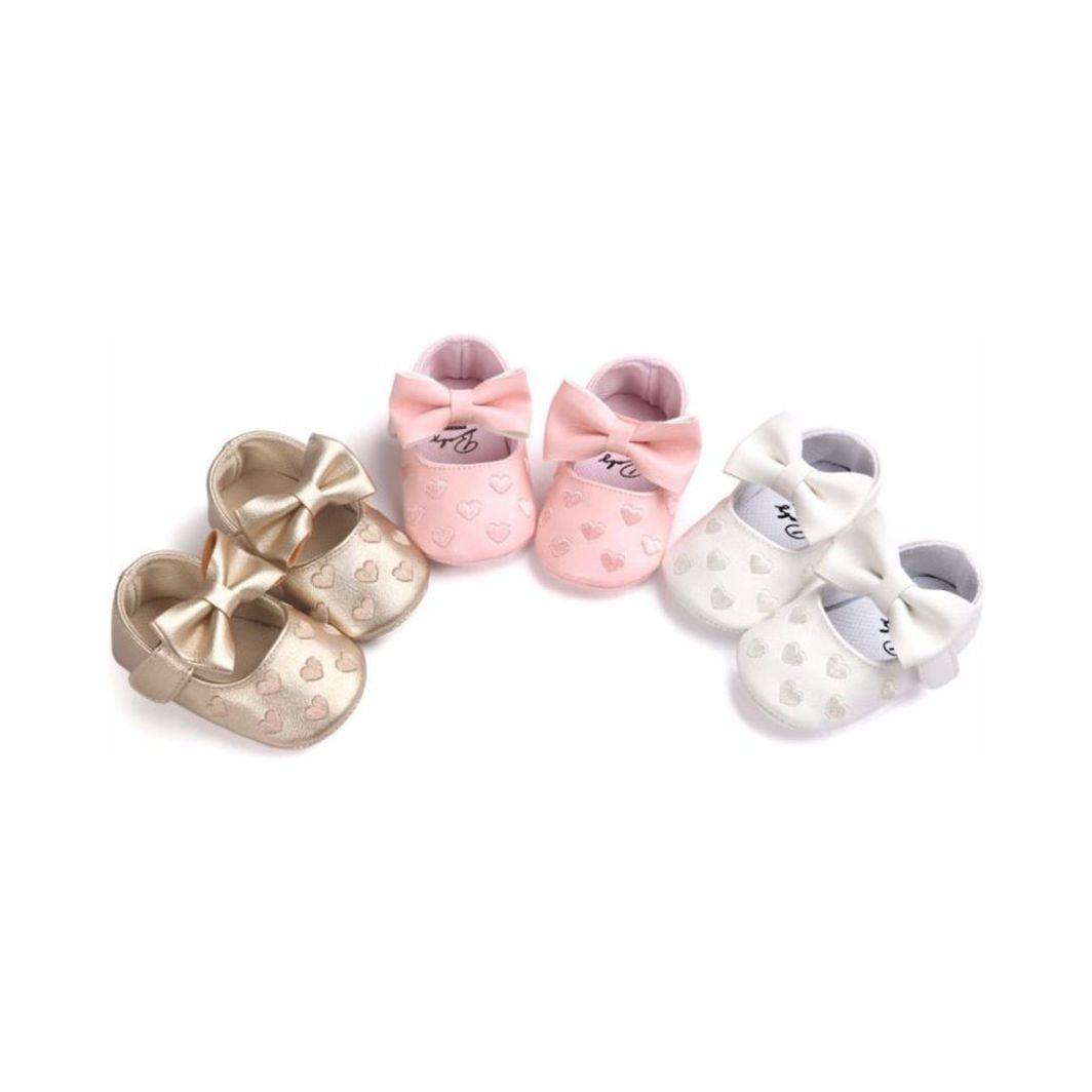Baby Bow Fringe PU Leather Soft Soled Non-slip Moccasins Footwear