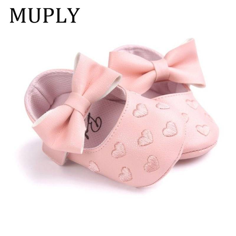 Baby Bow Fringe PU Leather Soft Soled Non-slip Moccasins Footwear