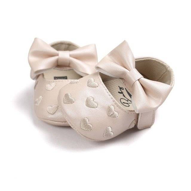 Baby Bow Fringe PU Leather Soft Soled Non-slip Moccasins Footwear