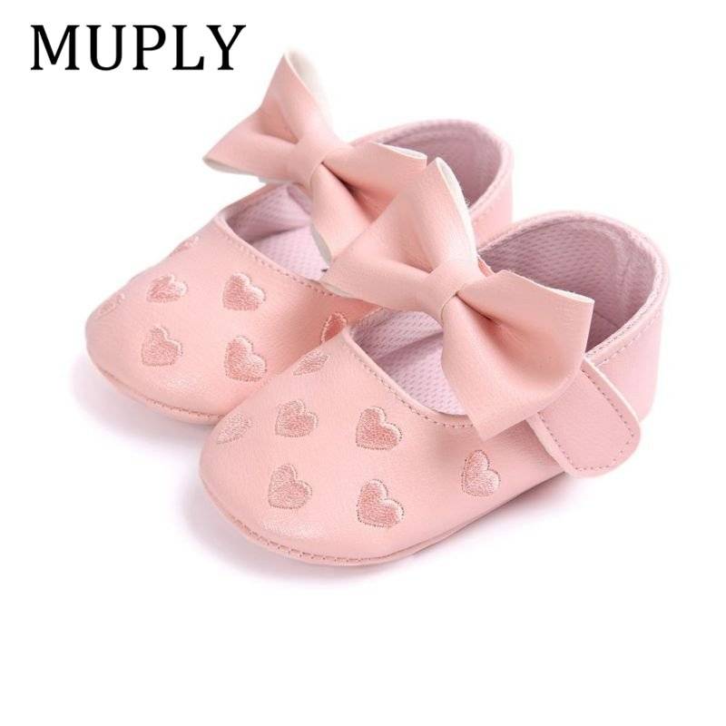 Baby Bow Fringe PU Leather Soft Soled Non-slip Moccasins Footwear