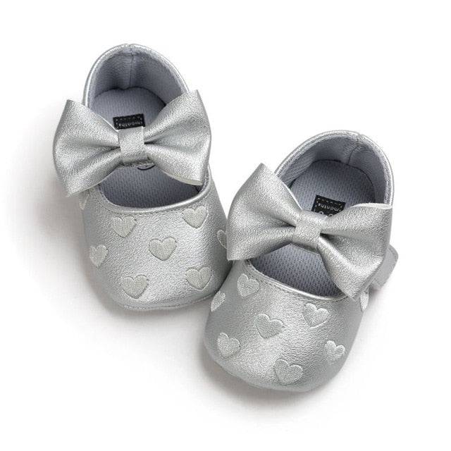 Baby Bow Fringe PU Leather Soft Soled Non-slip Moccasins Footwear