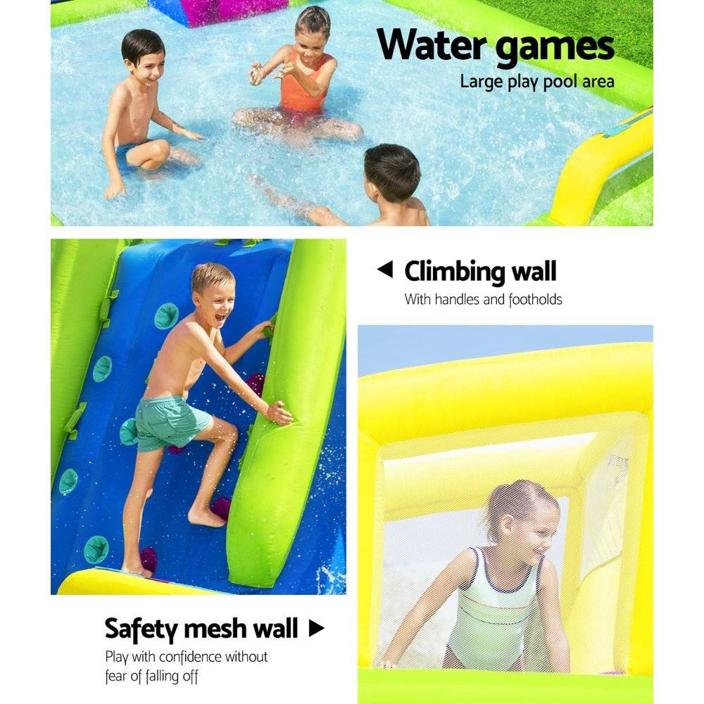 Bestway Inflatable Water Pack Pool Slide Castle Playground H2OGO Splash Course - Little Kids Business