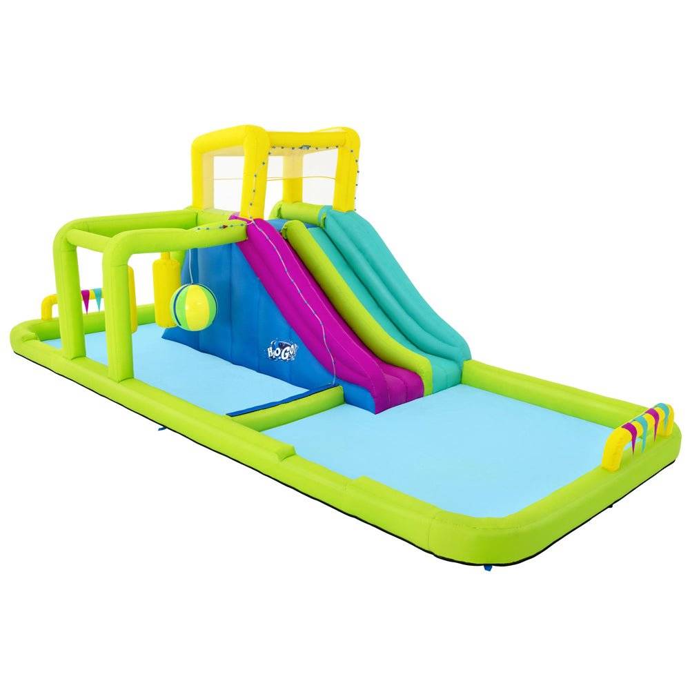 Bestway Inflatable Water Pack Pool Slide Castle Playground H2OGO Splash Course - Little Kids Business