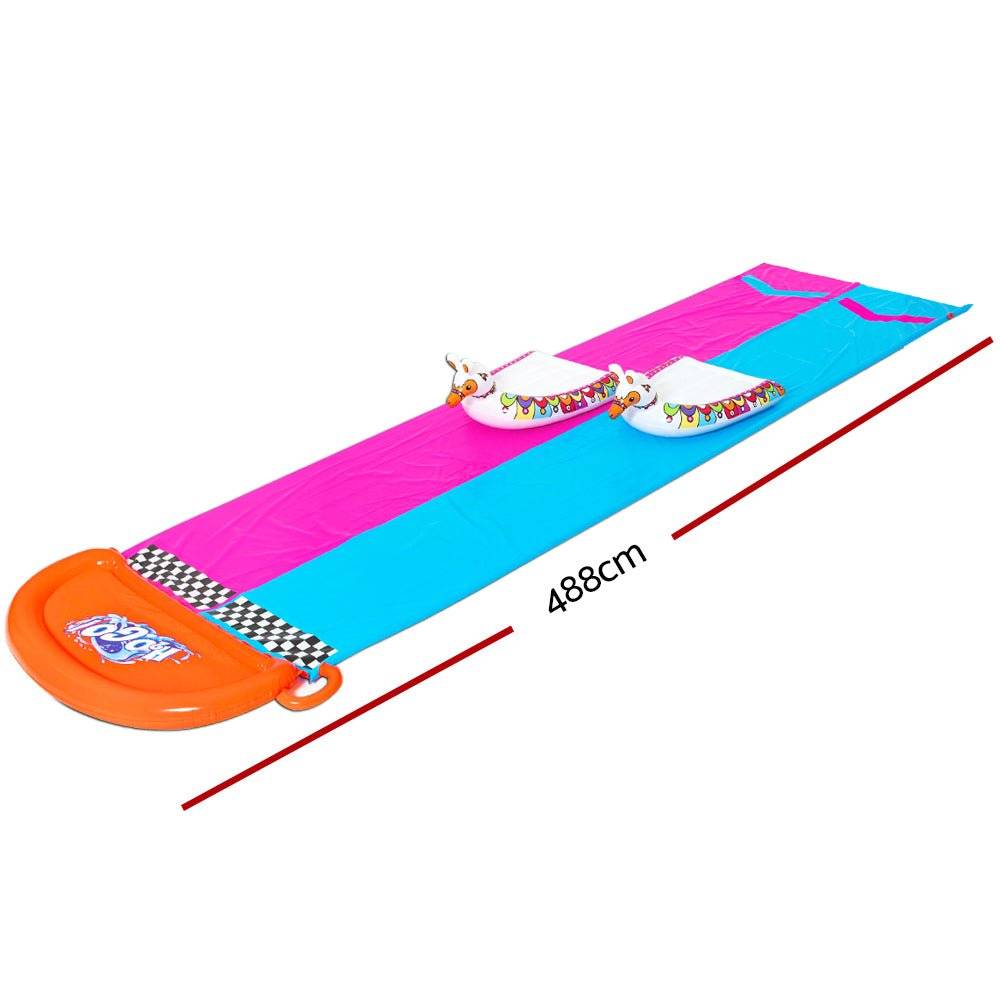 Bestway Inflatable Water Slip And Slide 4.88m Kids Rider Splash Toy Outdoor - Little Kids Business