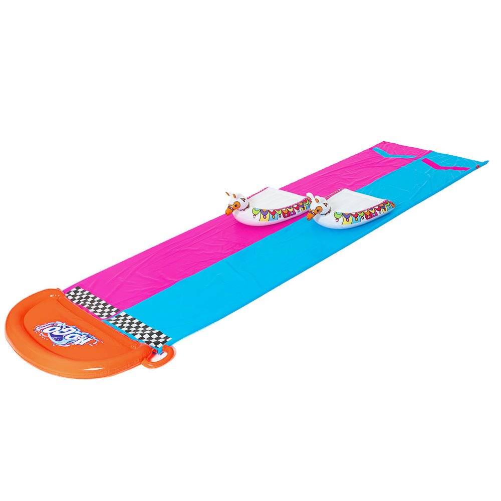 Bestway Inflatable Water Slip And Slide 4.88m Kids Rider Splash Toy Outdoor - Little Kids Business