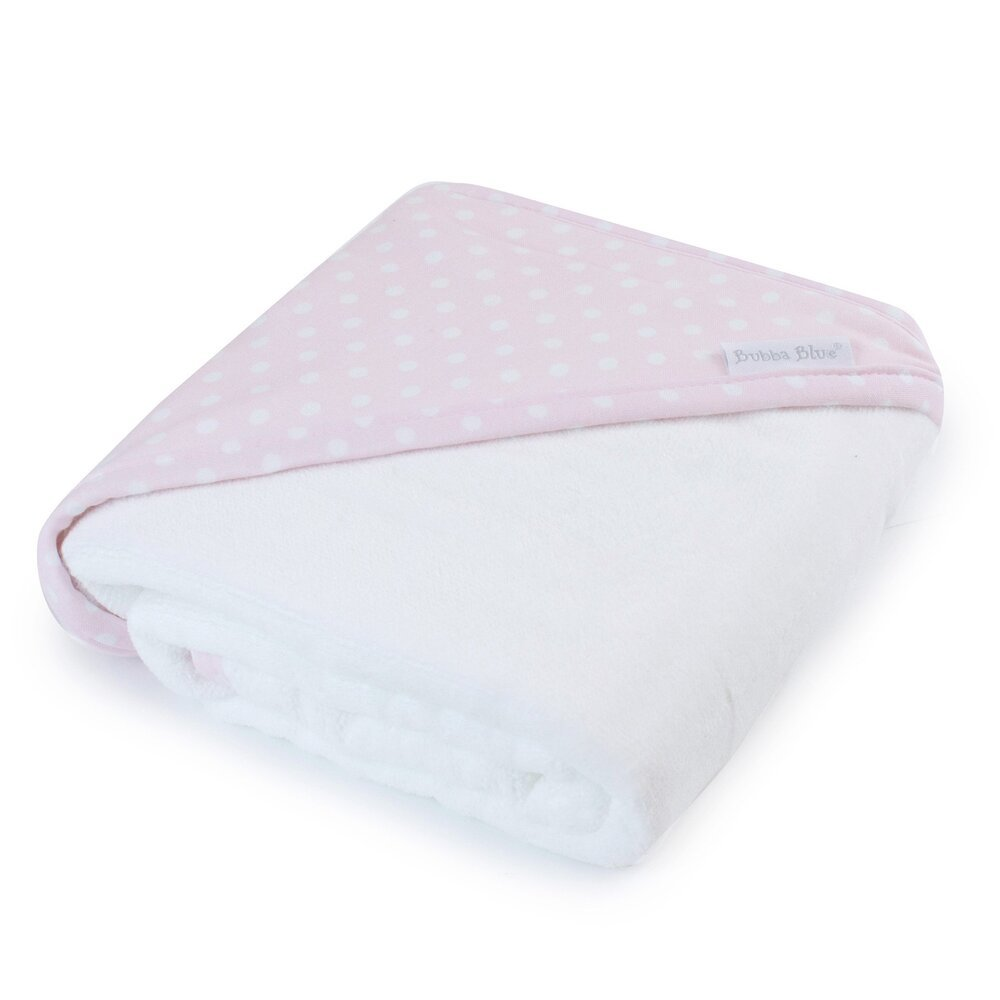 Bubba Blue Pink Polka Dots Hooded Towel - Little Kids Business