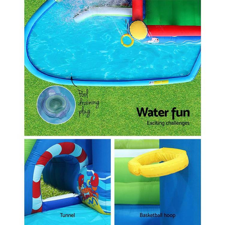 Happy Hop Inflatable Water Jumping Castle Bouncer Kid Toy Windsor Slide Splash - Little Kids Business