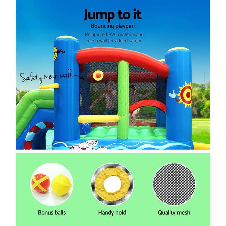 Happy Hop Inflatable Water Jumping Castle Bouncer Kid Toy Windsor Slide Splash - Little Kids Business