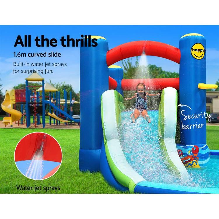Happy Hop Inflatable Water Jumping Castle Bouncer Kid Toy Windsor Slide Splash - Little Kids Business