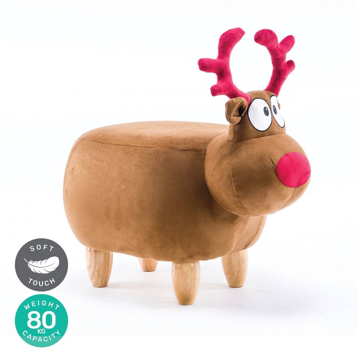 Home Master Kids Animal Stool Reindeer Character Premium Quality & Style - Little Kids Business