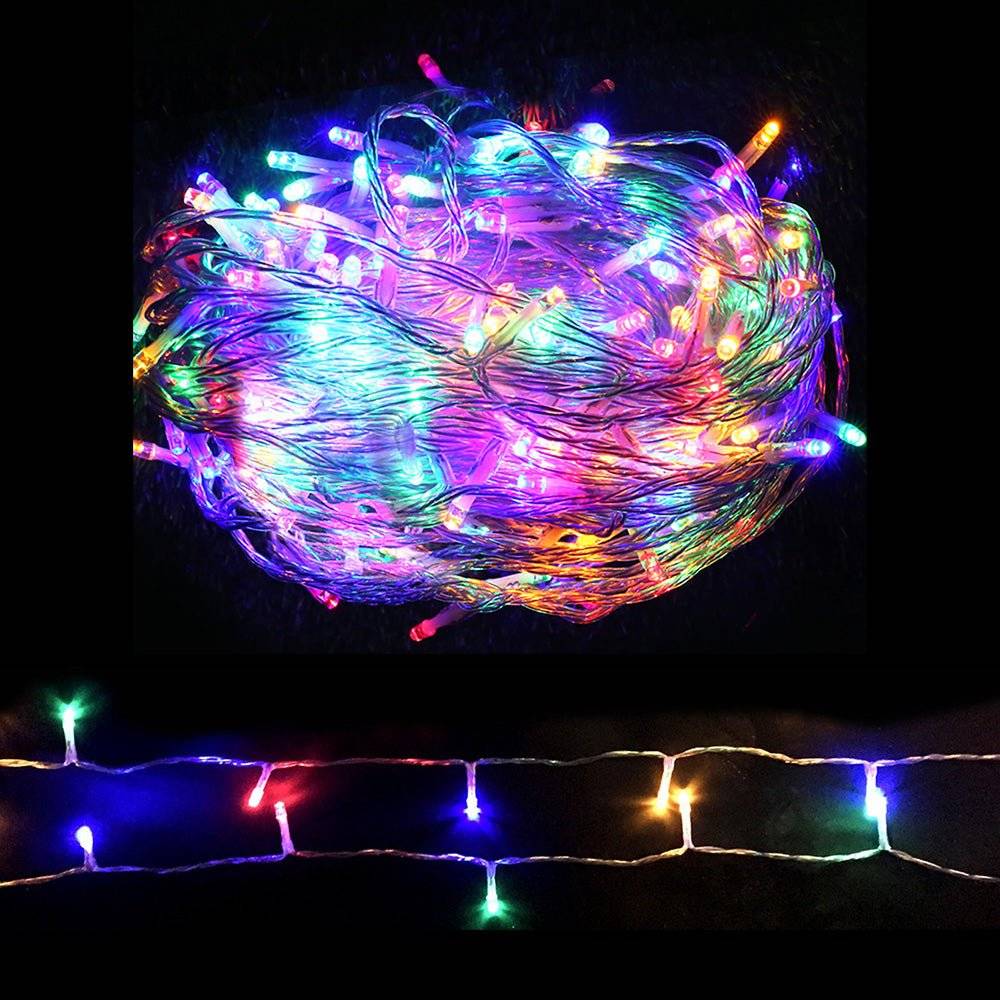 Jingle Jollys 50M Christmas String Lights 500LED Multi Colour - Little Kids Business