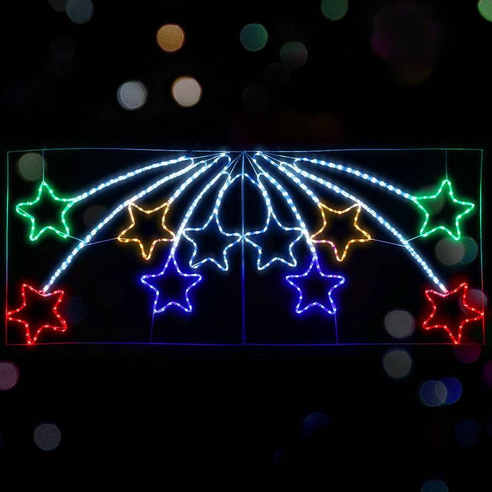 Jingle Jollys Christmas Motif Lights LED Star Fall Light Waterproof Outdoor Xmas - Little Kids Business