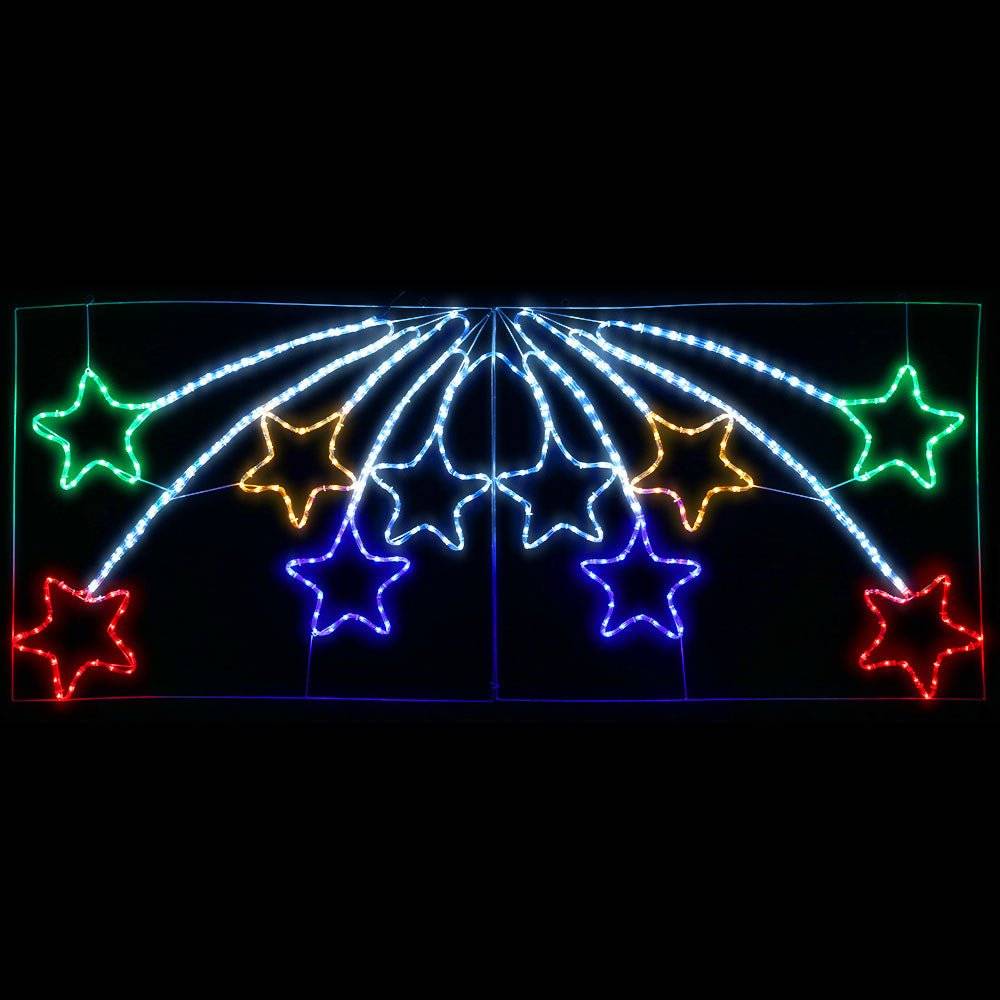 Jingle Jollys Christmas Motif Lights LED Star Fall Light Waterproof Outdoor Xmas - Little Kids Business