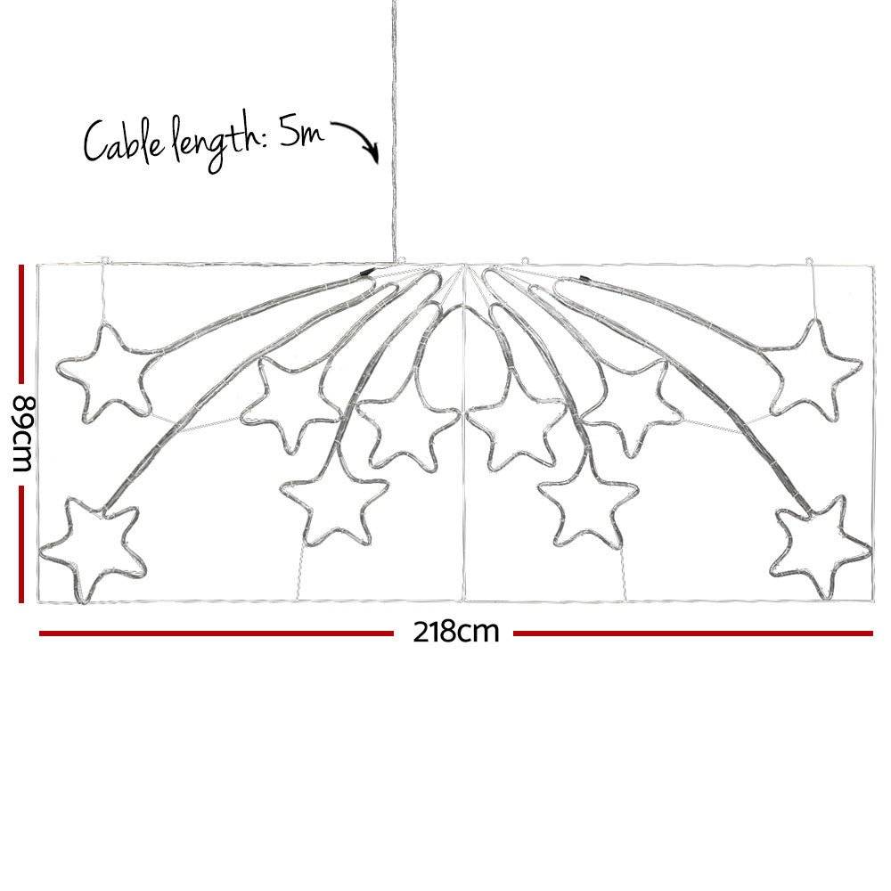 Jingle Jollys Christmas Motif Lights LED Star Fall Light Waterproof Outdoor Xmas - Little Kids Business