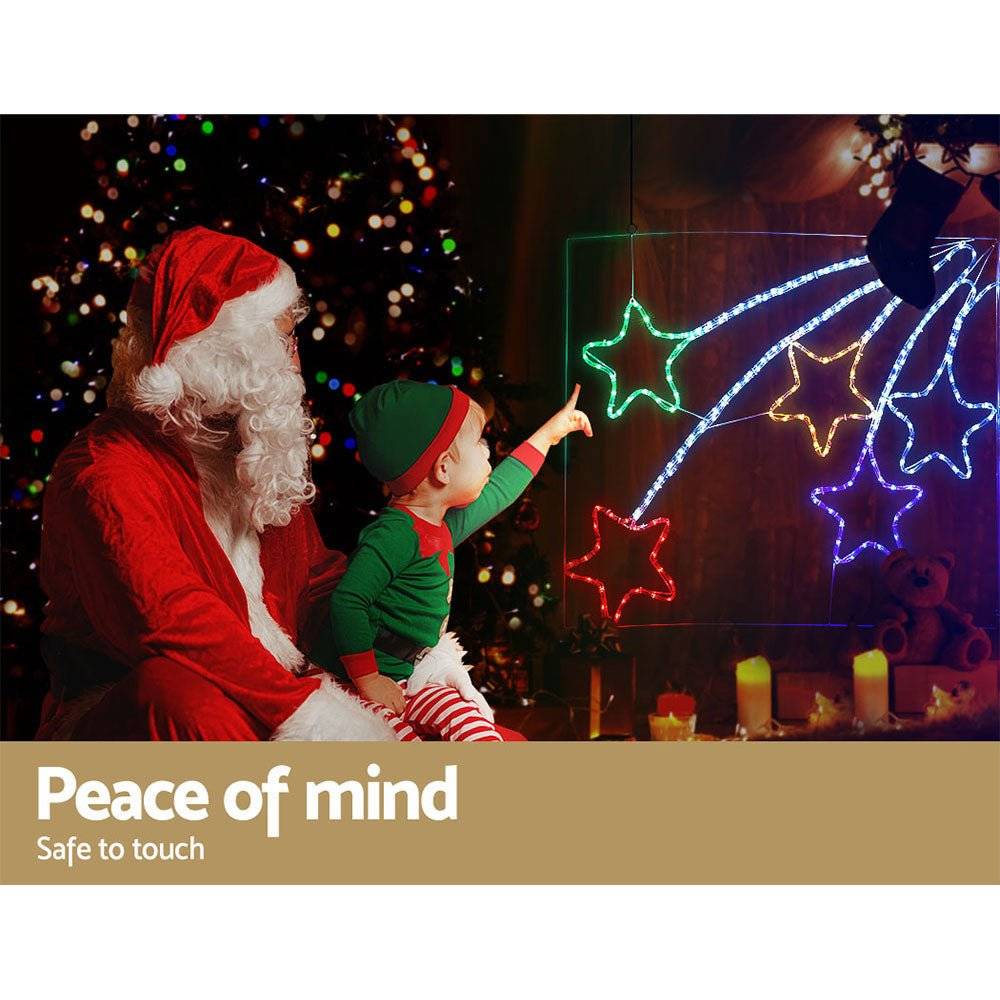 Jingle Jollys Christmas Motif Lights LED Star Fall Light Waterproof Outdoor Xmas - Little Kids Business