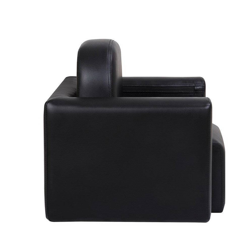 Keezi Kids Sofa Armchair Black PU Leather Convertible Chair Table Couch Children - Little Kids Business
