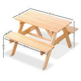 Keezi Kids Wooden Picnic Bench Set - Little Kids Business