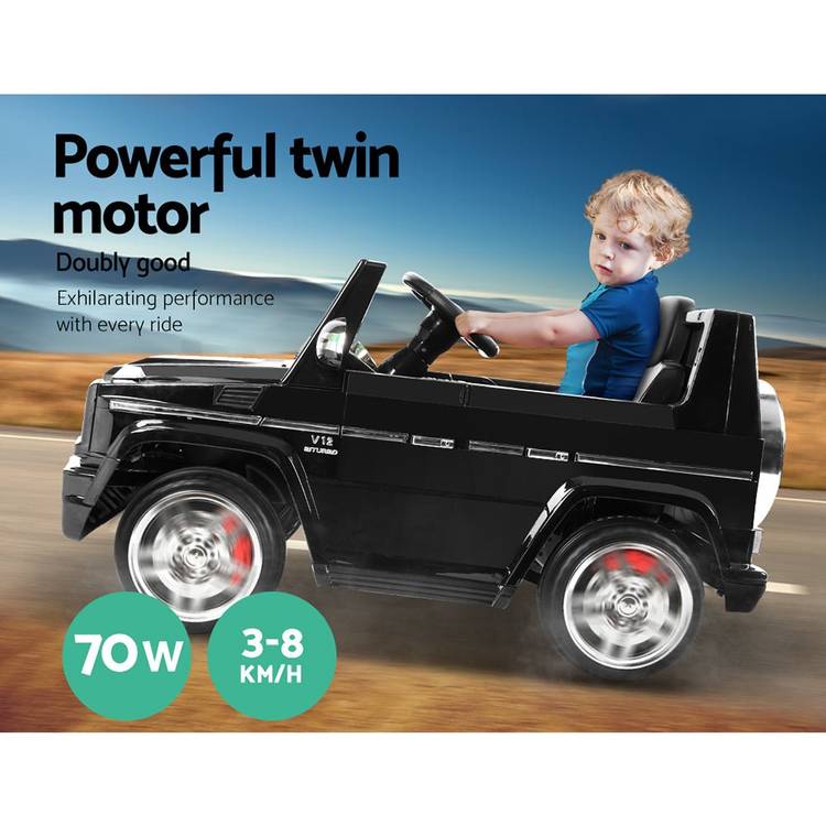 Kids Ride On Car MercedesBenz Licensed G65 12V Electric Black - Little Kids Business