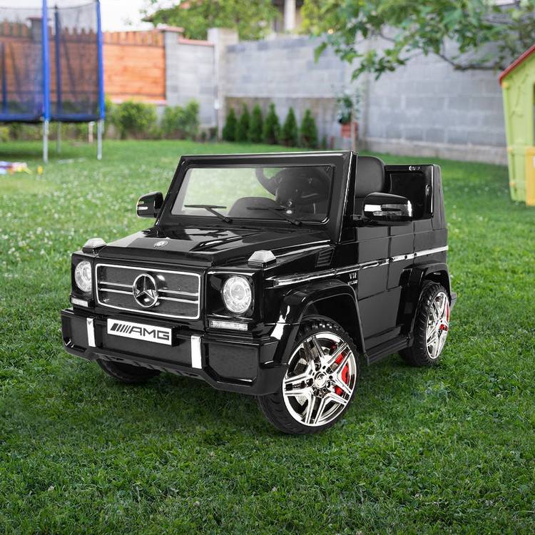 Kids Ride On Car MercedesBenz Licensed G65 12V Electric Black - Little Kids Business