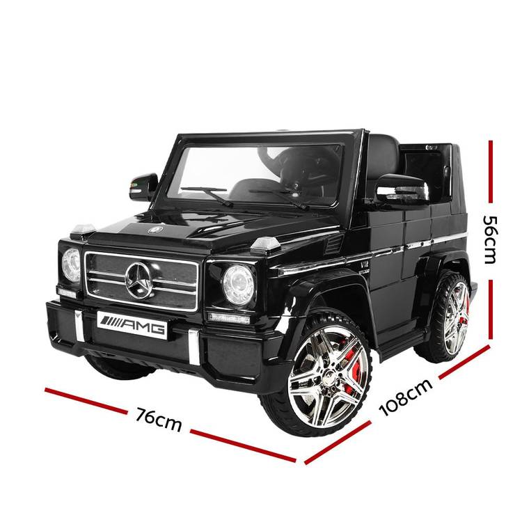 Kids Ride On Car MercedesBenz Licensed G65 12V Electric Black - Little Kids Business
