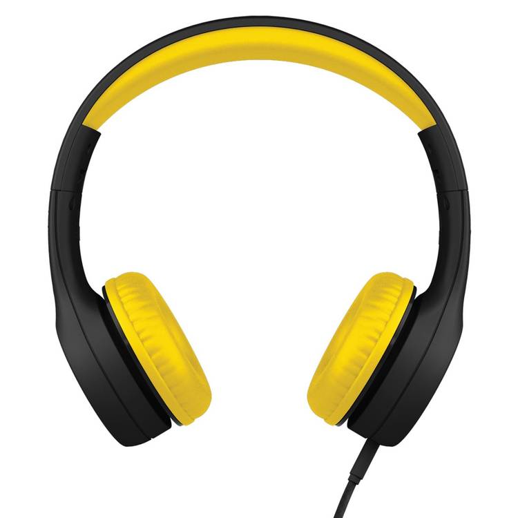 LilGadgets Connect + Childrens Kids Wired Headphones Black Yellow - Little Kids Business