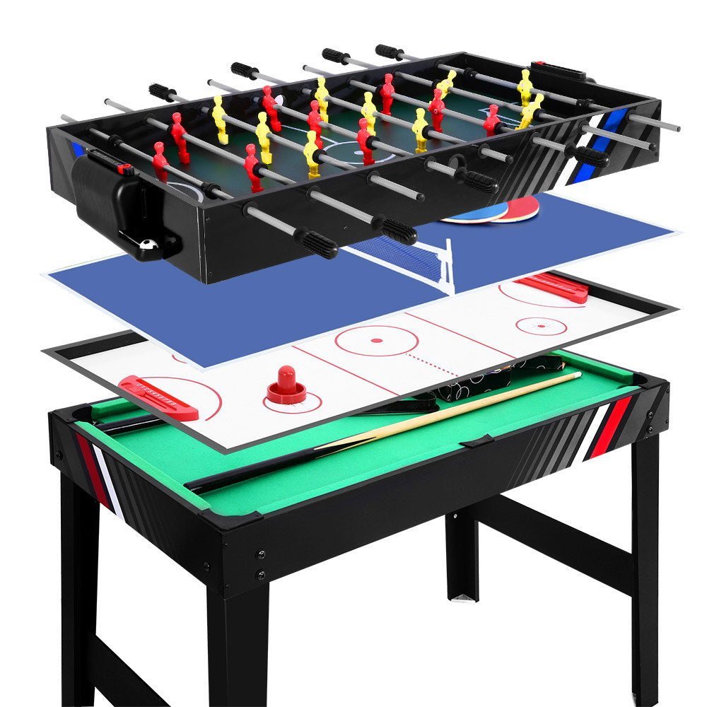 4FT 4-In-1 Soccer Table Tennis Ice Hockey Pool Game Football Foosball Kids Adult - Little Kids Business
