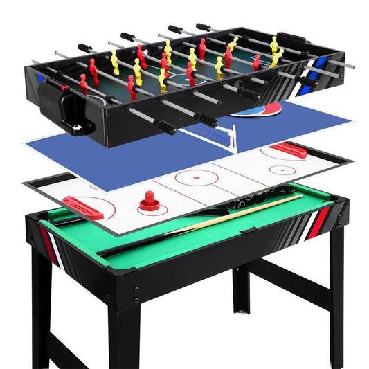 4FT 4-In-1 Soccer Table Tennis Ice Hockey Pool Game Football Foosball Kids Adult - Little Kids Business