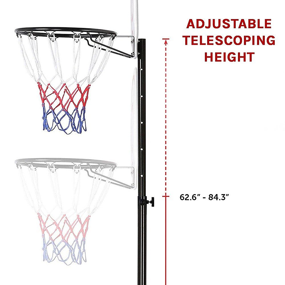 Basketball Ring Hoop Height Adjustable Portable Set - Little Kids Business