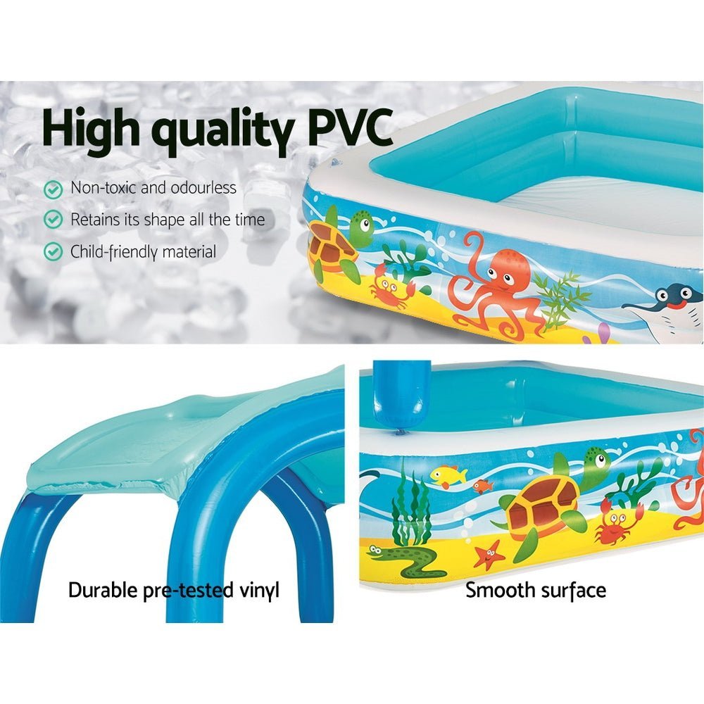 Bestway Inflatable Kids Pool Canopy Play Pool Swimming Pool Family Pools - Little Kids Business