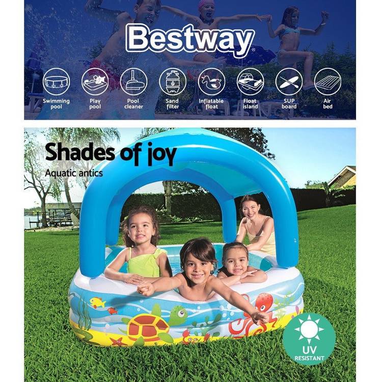 Bestway Inflatable Kids Pool Canopy Play Pool Swimming Pool Family Pools - Little Kids Business