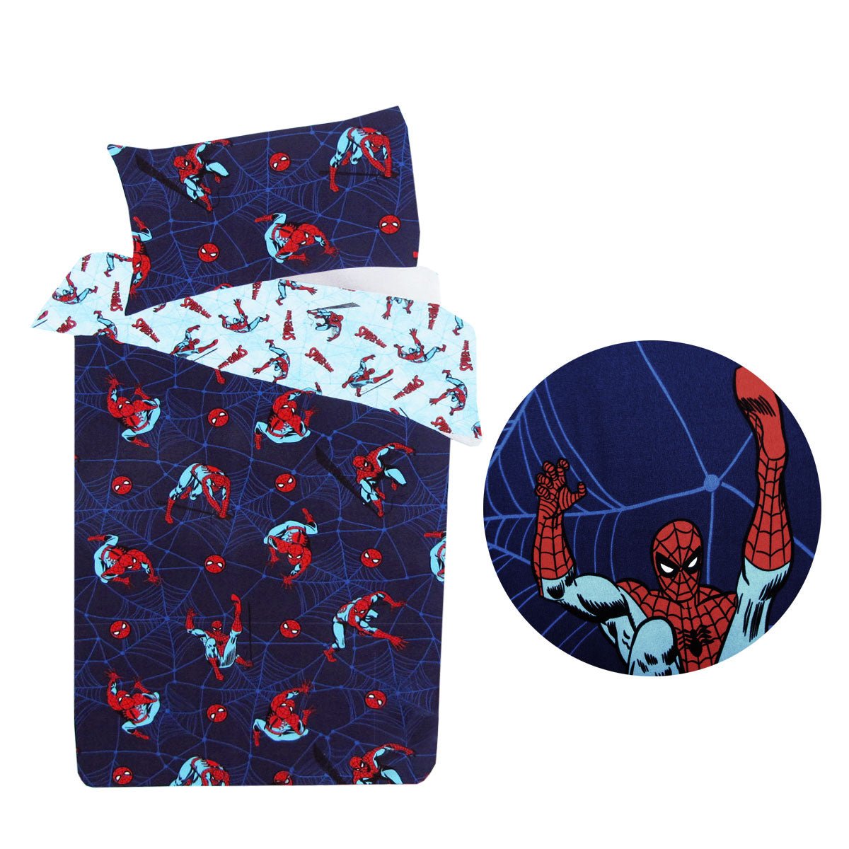 Caprice Marvel Spiderman Reversible Licensed Quilt Cover Set Single - Little Kids Business