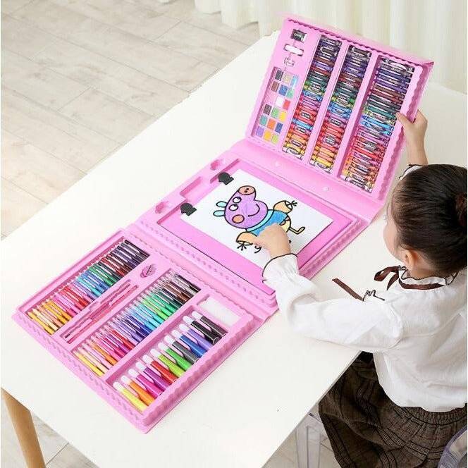 Children's 208 - Piece Painting and Stationery Set with Easel - Little Kids Business