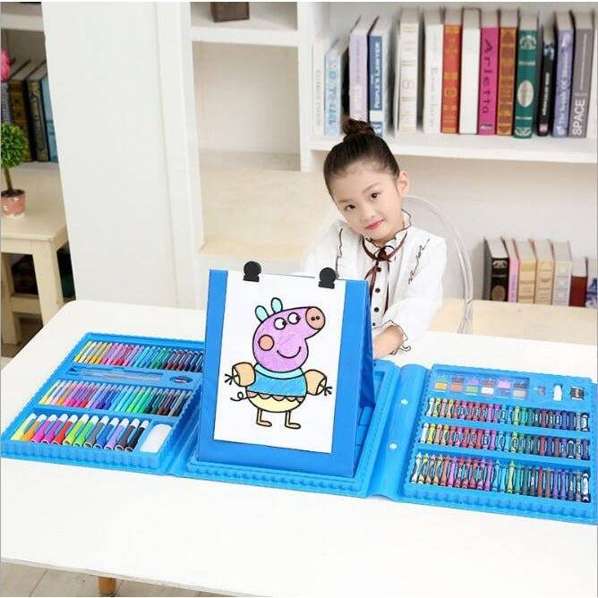 Children's 208 - Piece Painting and Stationery Set with Easel - Little Kids Business