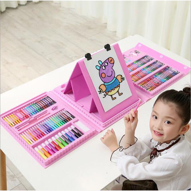 Children's 208 - Piece Painting and Stationery Set with Easel - Little Kids Business