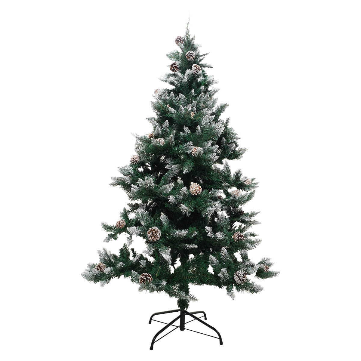 Christmas By Sas 1.8m Full Figured Tree Snow Covered Tips & Pine Cones - Little Kids Business
