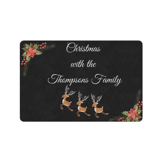 Christmas Family Doormat Personalised 24"x16"（Made in Australia） - Little Kids Business