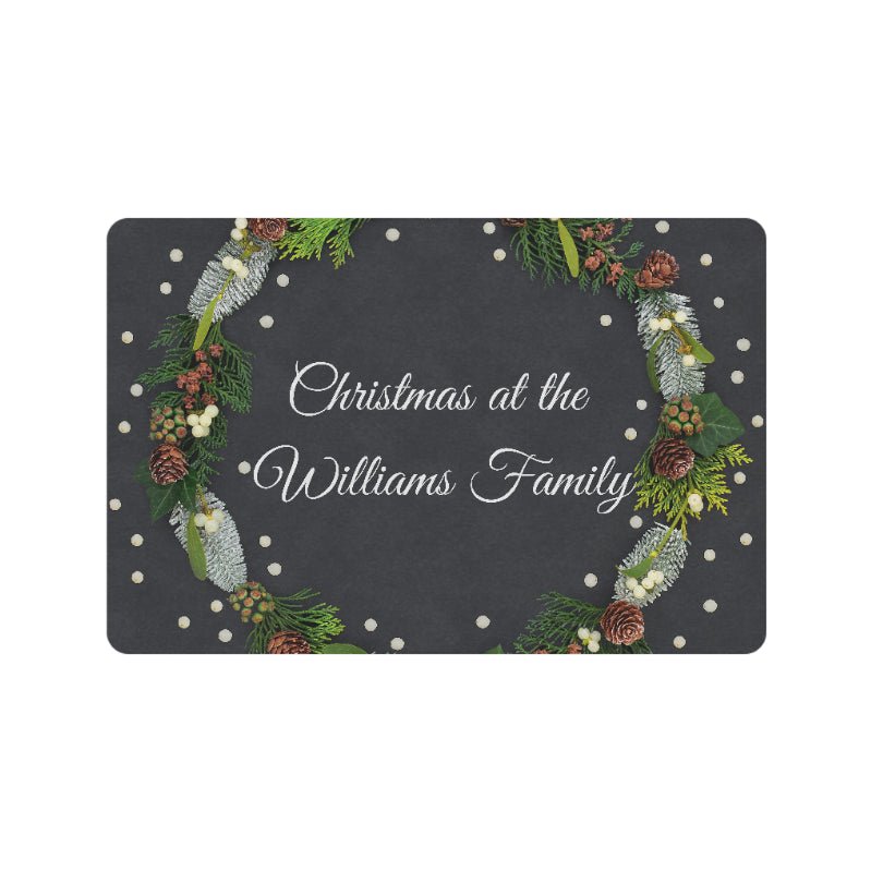 Christmas Family Doormat - Personalised 4"x16" （Made in Australia） - Little Kids Business