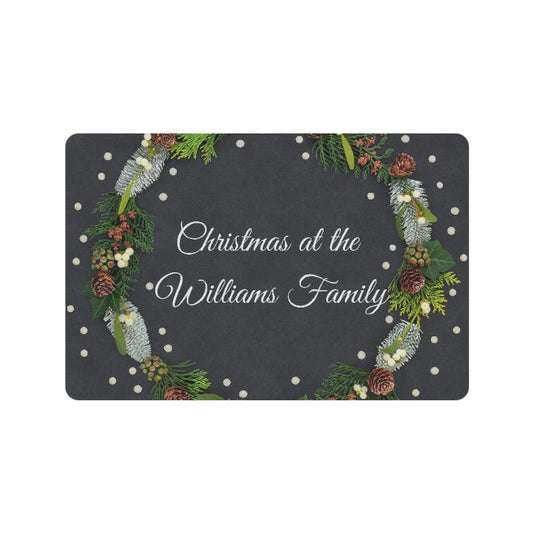 Christmas Family Doormat - Personalised 4"x16" （Made in Australia） - Little Kids Business