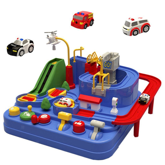 City Rescue Engineering Vehicles Playsets Car Adventure Toys Educational Toys (3 Cars) - Little Kids Business