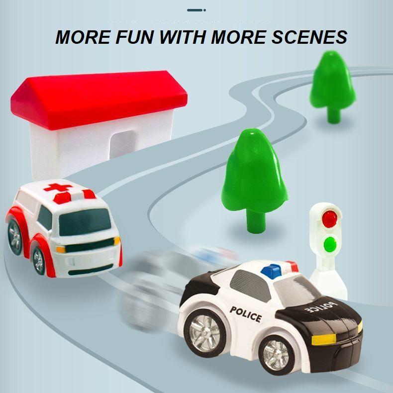 City Rescue Engineering Vehicles Playsets Car Adventure Toys Educational Toys (3 Cars) - Little Kids Business