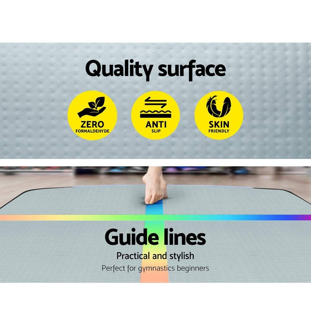 Everfit 3M Air Track Gymnastics Tumbling Exercise Mat Inflatable Mats + Pump - Little Kids Business