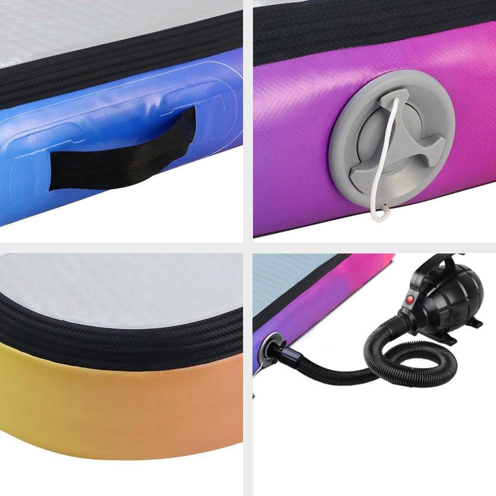 Everfit 3M Air Track Gymnastics Tumbling Exercise Mat Inflatable Mats + Pump - Little Kids Business