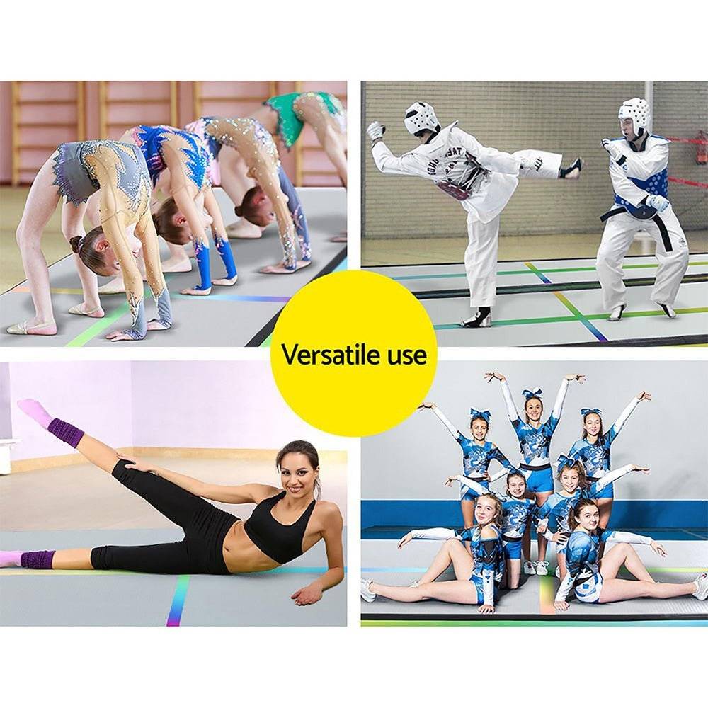 Everfit 3M Air Track Gymnastics Tumbling Exercise Mat Inflatable Mats + Pump - Little Kids Business