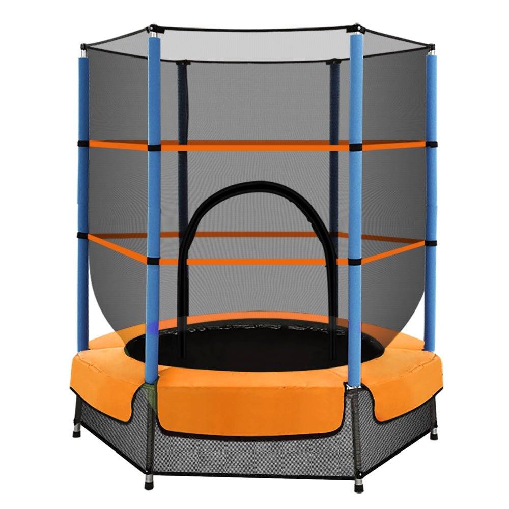 Everfit 4.5FT Trampoline Round Trampolines Kids Enclosure Outdoor Indoor Gift - Little Kids Business