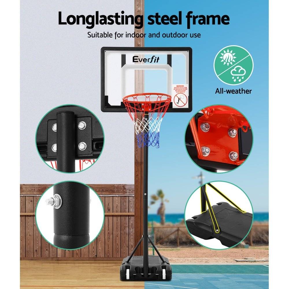 Everfit Adjustable Portable Basketball Hoop Stand - Little Kids Business