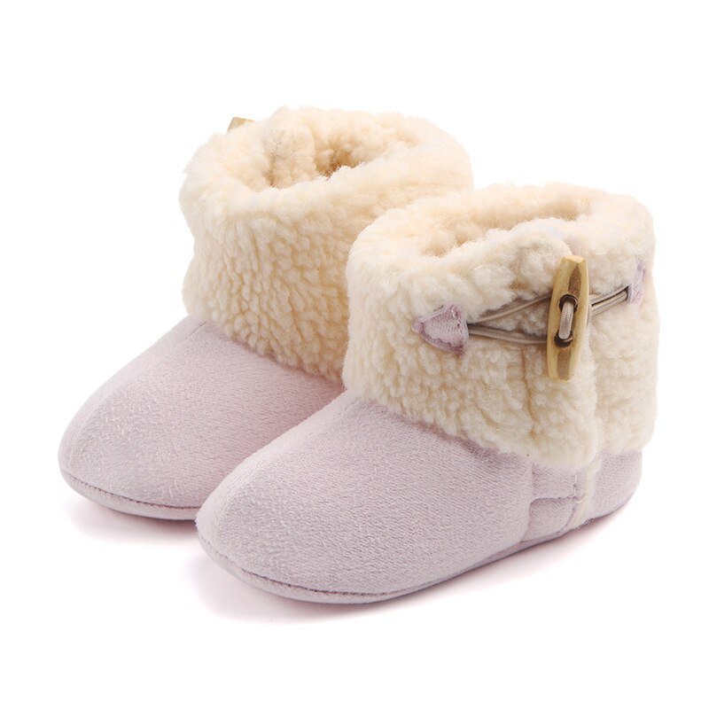 Fashion Winter Baby Boots fur Plush Insole Buckle Boots - Little Kids Business